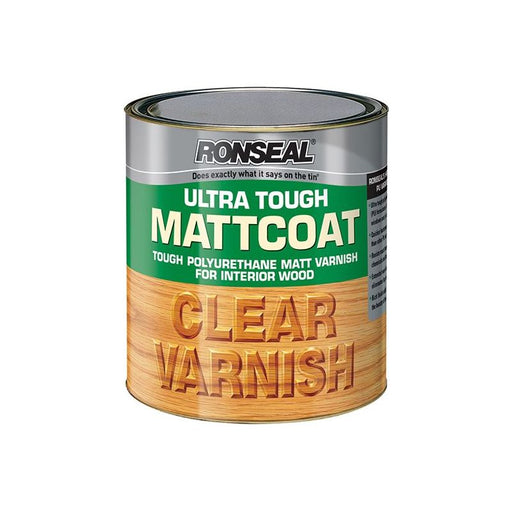 Ronseal Ultra Tough Internal Clear Mattcoat Varnish 750ml Ronseal - Town Tools