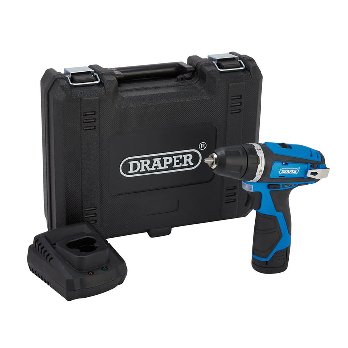 Draper 12V Drill Driver, 1 x 1.5Ah Battery, 1 x Fast Charger - DD12VD