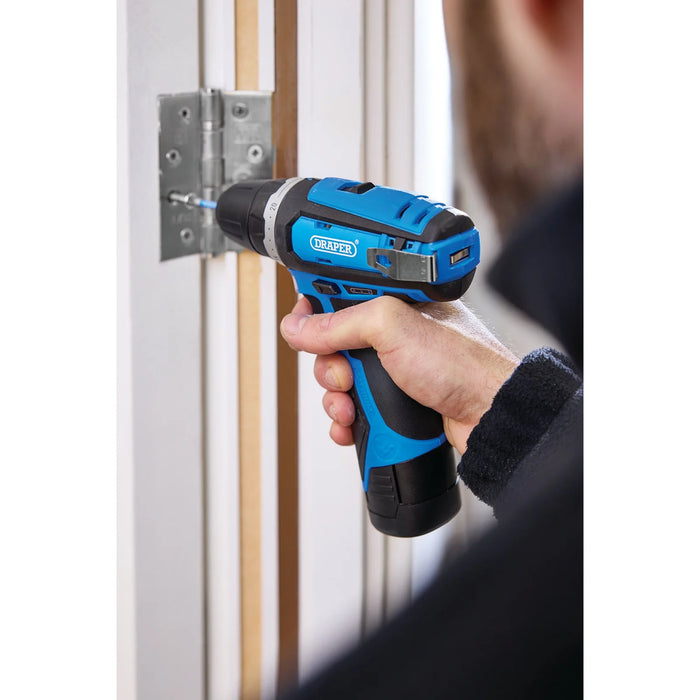 Draper 12V Drill Driver, 1 x 1.5Ah Battery, 1 x Fast Charger - DD12VD