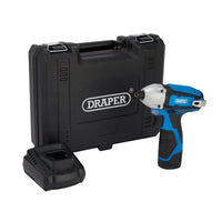 Draper 12V Impact Driver, 1/4" Hex., 1 x 1.5Ah Battery, 1 x Fast Charger