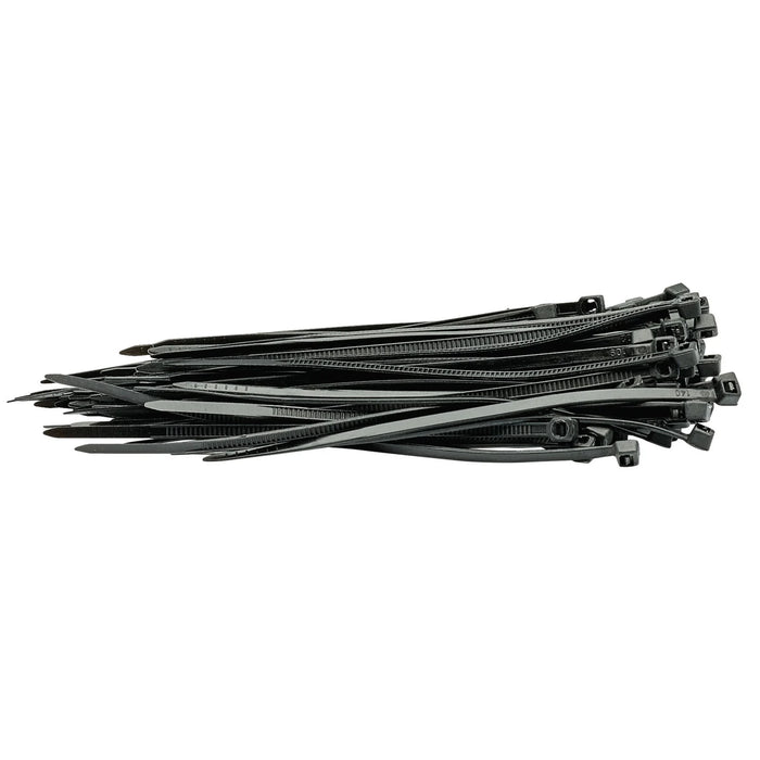 Draper Cable Ties, 2.5 x 100mm, Black (Pack of 100) - CT1B