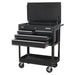 Sealey Heavy-Duty Mobile Tool & Parts Trolley with 4 Drawers & Lockable Top Blac Sealey - Town Tools 