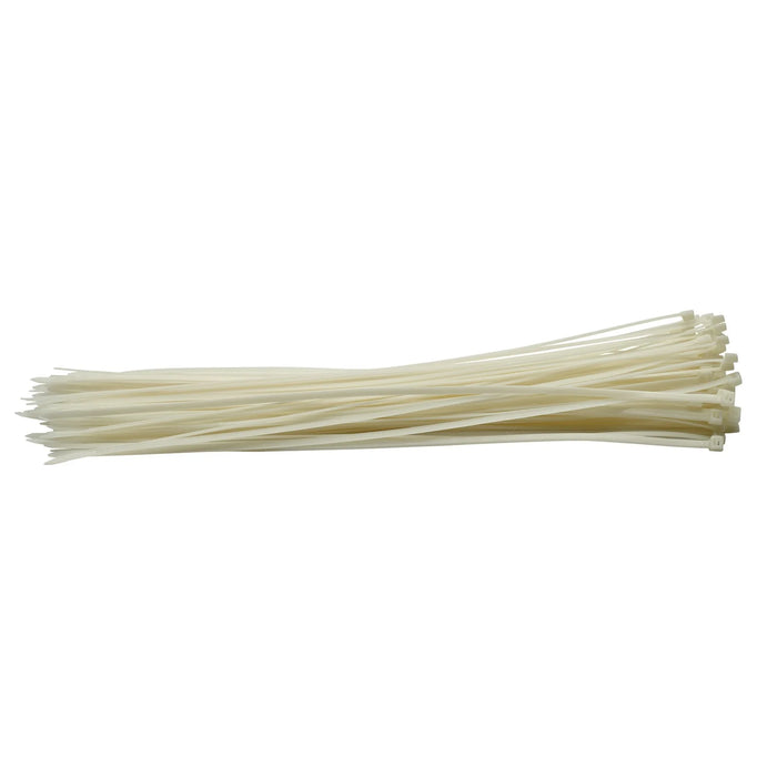 Draper Cable Ties, 4.8 x , White (Pack of 100) 200-400mm