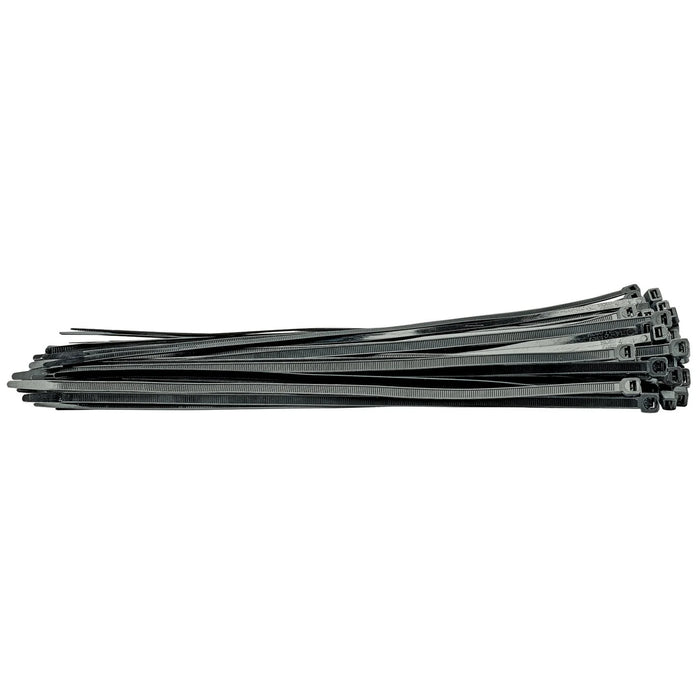 Draper Cable Ties, 7.6 x 400mm, Black (Pack of 100) - CT6B