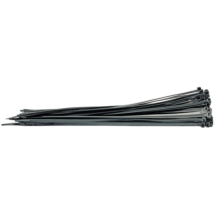 Draper Cable Ties, 8.8 x 500mm, Black (Pack of 100) - CT7B