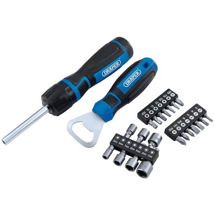 Draper Ratchet Screwdriver (23 Piece) - RBS23