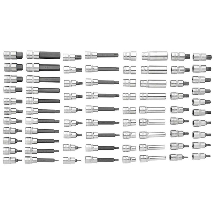 Bunker Torx, Hexagon, E-Torx, Multi-Tooth/Spline, Ribe Socket Set, 1/2" Sq. Dr.
