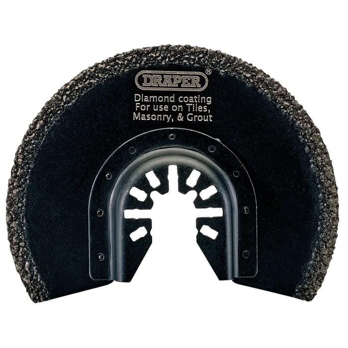 Draper Oscillating Multi-Tool Diamond Coated Cutting blade 52-88mm