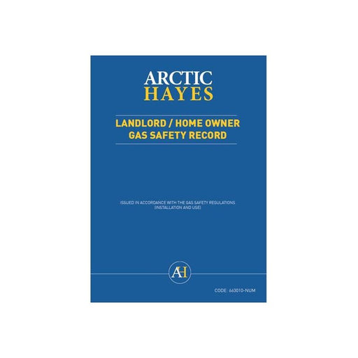 Arctic Hayes Landlord/Homeowner Gas Safety Record (Pad of 25) Arctic Hayes - Town Tools