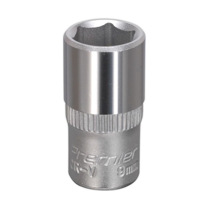 Sealey WallDrive Socket 9mm 1/4"Sq Drive S1409 Sealey - Town Tools 