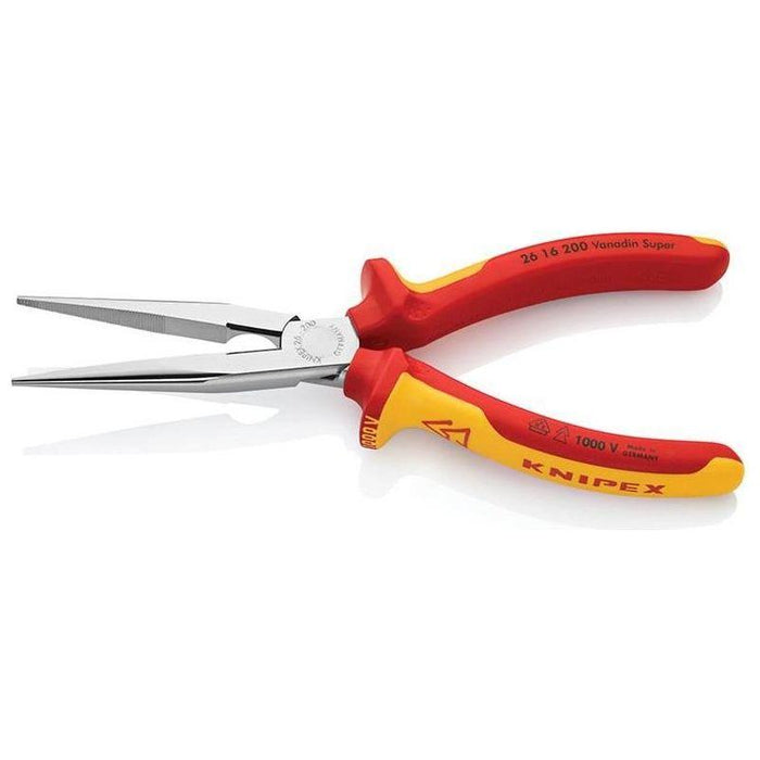 Knipex VDE Long Snipe Nose Side Cutting Pliers 200mm Town Tools - Town Tools