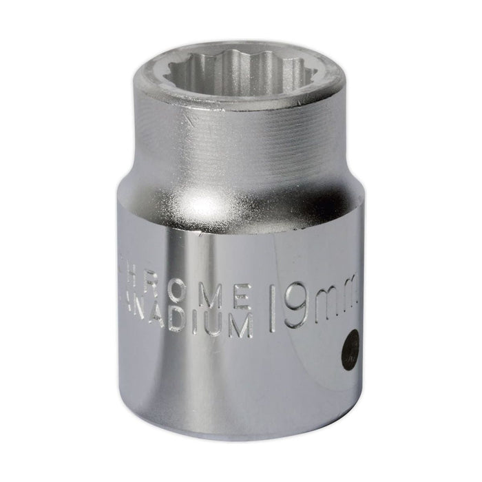 Sealey WallDrive Socket 19mm 3/4"Sq Drive S34/19 Sealey - Town Tools 