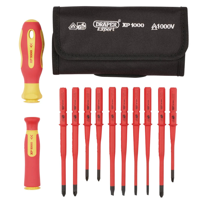 XP1000® VDE Slimline Interchangeable Screwdriver Set (12 Piece) - 965SLIM/I/12