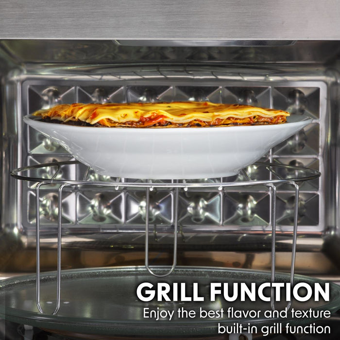 Baridi Integrated Microwave Oven with Grill 25L Capacity 900W - Stainless Steel Baridi - Town Tools 