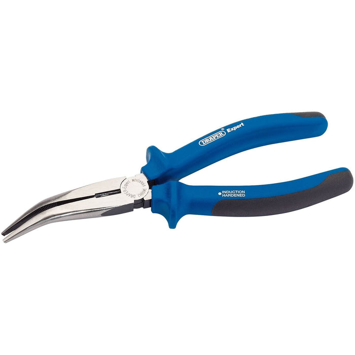 Draper Heavy Duty Soft Grip Bent Nose Pliers, 200mm 68889 Draper - Town Tools 