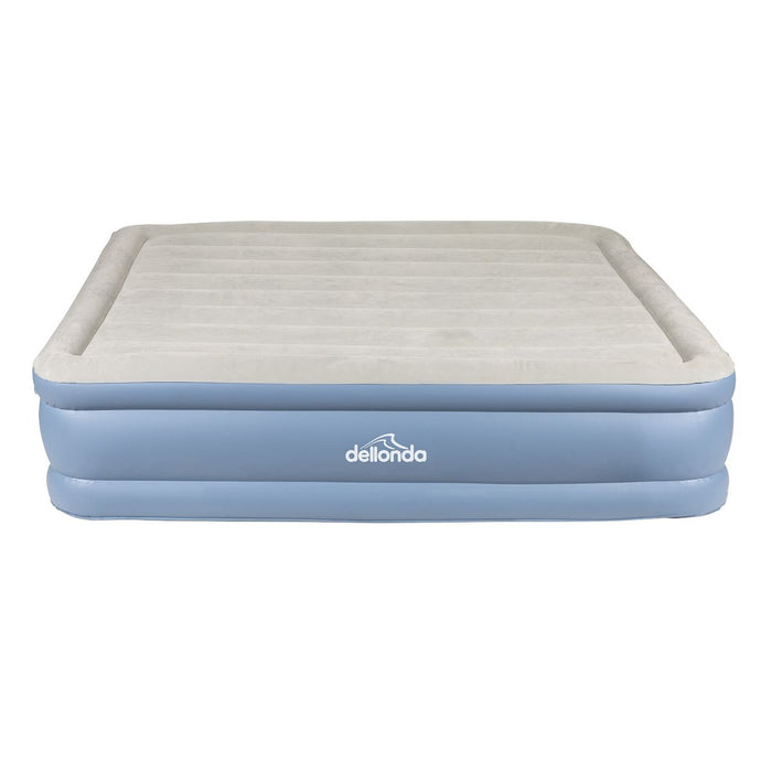 Dellonda Raised Air Bed with Built-in Electric Pump & Storage Bag - Queen