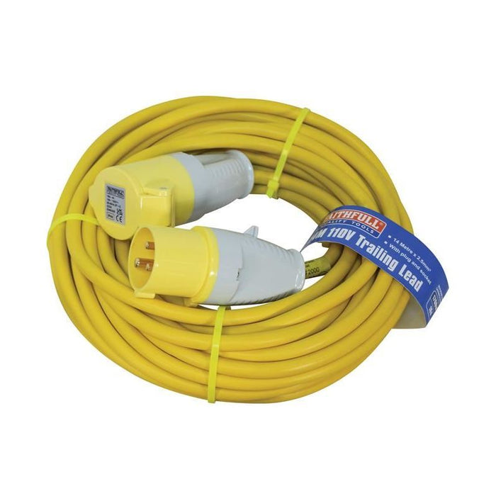 Faithfull Power Plus Trailing Lead 110V 16A 2.5mm Cable 14m Faithfull Power Plus - Town Tools