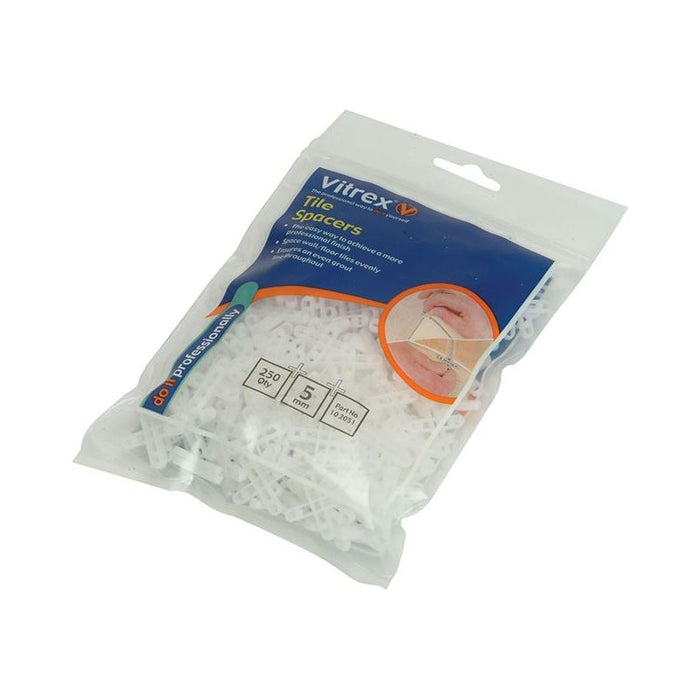 Vitrex Floor Tile Spacers 4mm (Pack 250) Vitrex - Town Tools