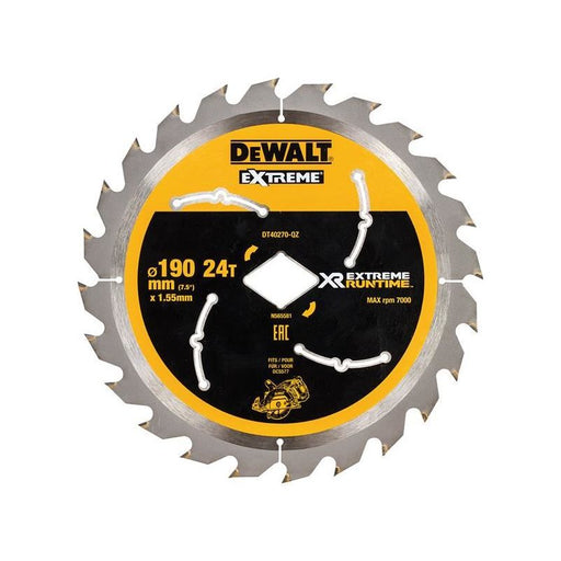 Dewalt Power Tools Extreme Runtime FlexVolt Circular Saw Blade 190mm x Diamond x 24T DeWALT Power Tools - Town Tools