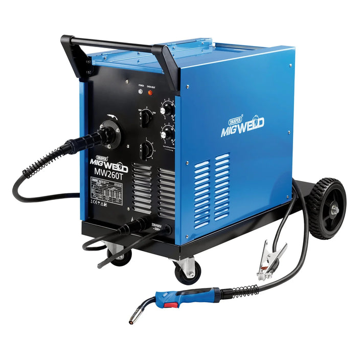Draper Gas/Gasless MIG Welder, 250A - MW260T