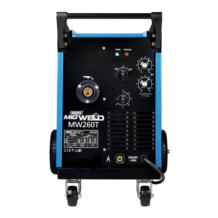 Draper Gas/Gasless MIG Welder, 250A - MW260T