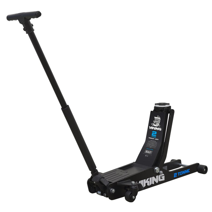 Viking Low Profile Professional Long Reach Trolley Jack with Rocket Lift 2 Tonne Viking - Town Tools 