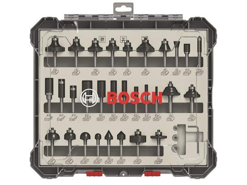 Bosch Powertool Accessories PRO Router Bit Mixed Set, 30 Piece Bosch Powertool Accessories - Town Tools