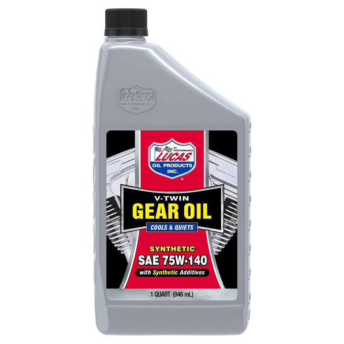 Lucas Oil Sae Fully Synthetic 75W140 V-Twin Gear Oil 94 10791