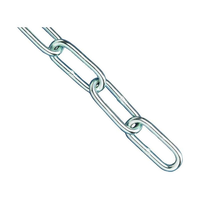 Faithfull Zinc Plated Chain 4mm x 2.5m - Max. Load 120kg Faithfull - Town Tools
