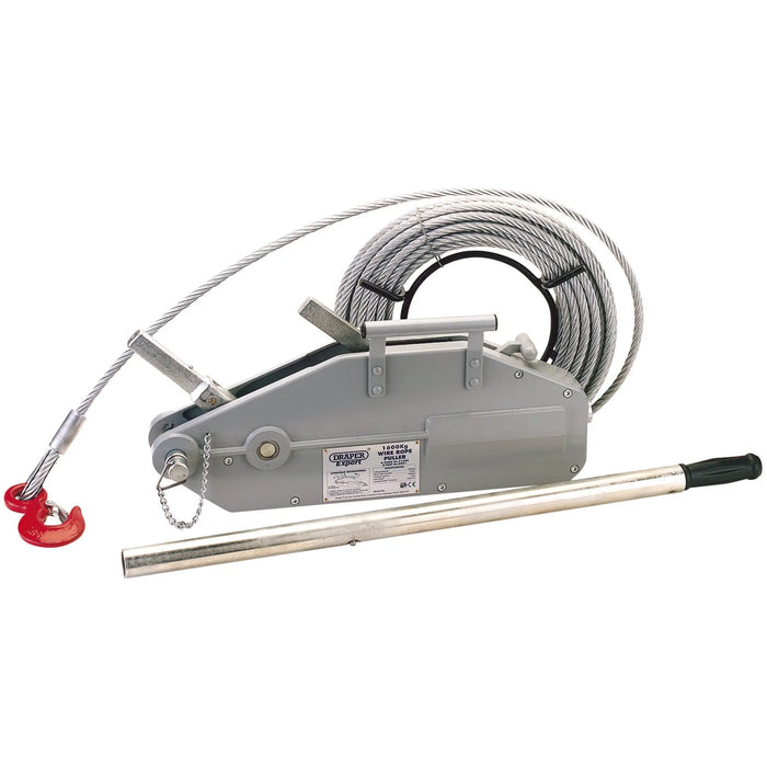 Draper Expert Wire Rope Puller, 1600Kg (3,500lbs) - WRP1