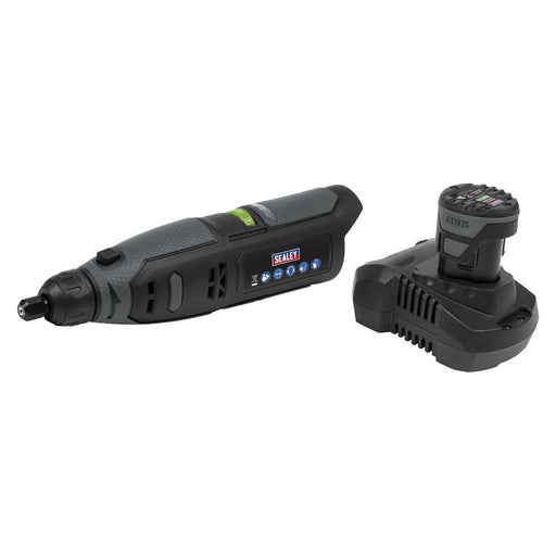 Sealey Cordless Multipurpose Mini Grinder Kit 10.8V 2Ah SV10.8 Series CP108VMG Sealey - Town Tools 