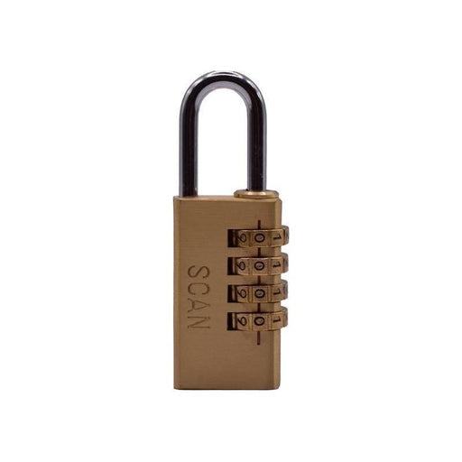 Scan Brass Combination Padlock 28mm Scan - Town Tools