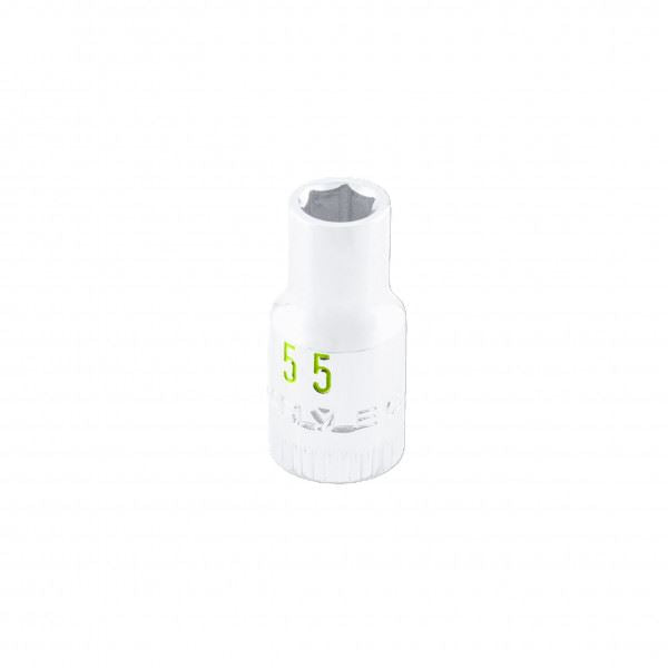 Carlyle Tools 1/4 Drive 5.5mm 6 Point Chrome Socket