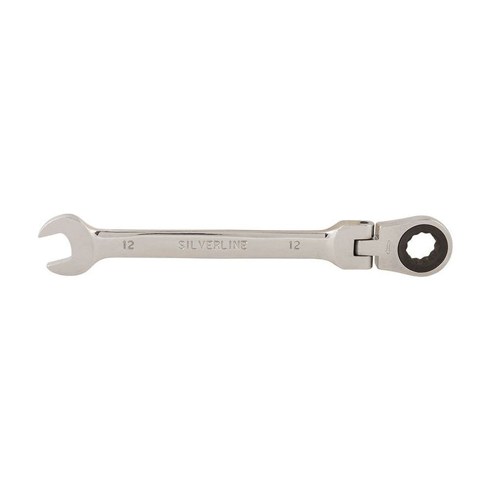 Silverline Flexible Head Ratchet Spanner 12mm Silverline - Town Tools 