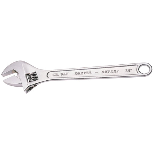 Draper Expert Crescent-Type Adjustable Wrench, 450mm, 52mm - 370CP