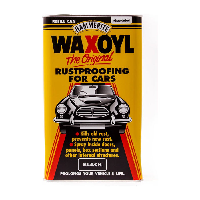 Waxoyl Rust Treatment Refill Can - Black - 5 Litre Waxoyl - Town Tools 