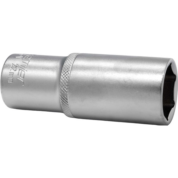 Sealey 1/2"Dr Deep Socket 22mm (Micro Satin Finish)