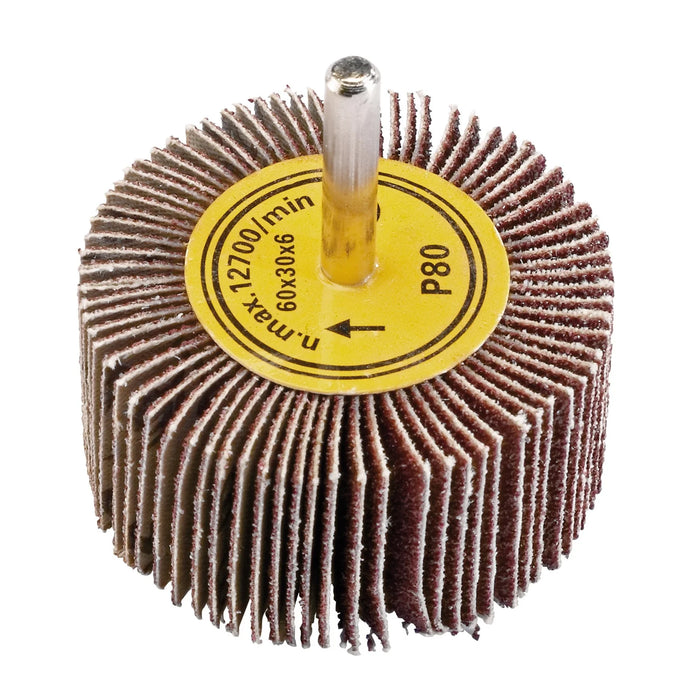 Draper Abrasive Flap Wheel, 60 x 30mm, 80 Grit - PTAFW60
