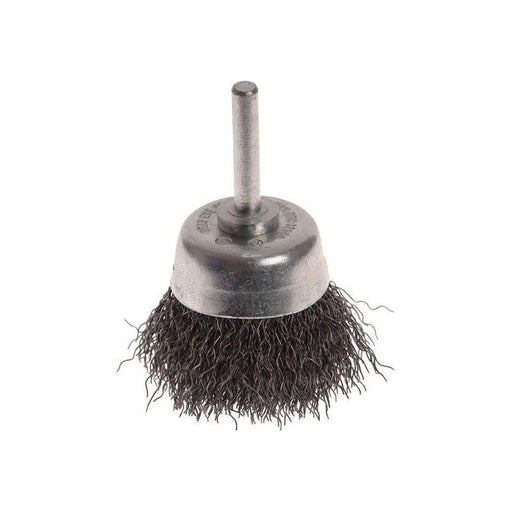 Faithfull Wire Brush Shaft Mounted 50mm x 20mm, 0.30mm Wire Faithfull - Town Tools