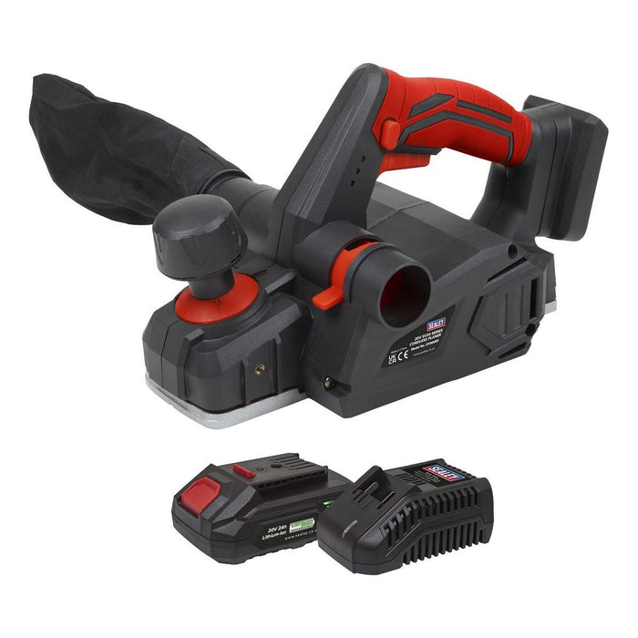 Sealey SV20 Series Cordless Planer Kit 20V 2Ah CP20VEPKIT1 Sealey - Town Tools 