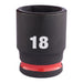 Milwaukee 18mm 3/8 Impact Socket Std-1Pc New 4932480275 Milwaukee - Town Tools 