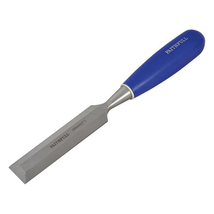 Faithfull Bevel Edge Chisel Blue Grip 25mm (1 in) Faithfull - Town Tools