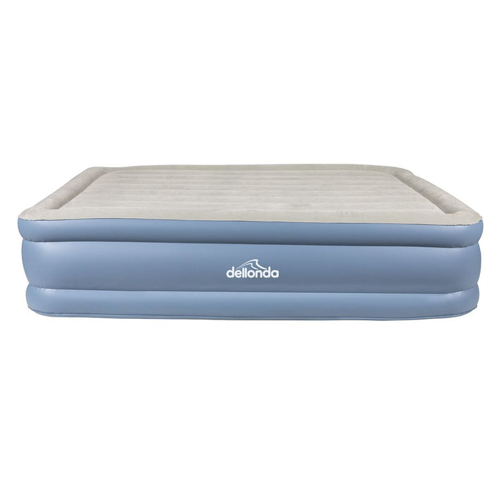 Dellonda Raised Air Bed with Built-in Electric Pump & Storage Bag - Queen