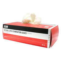 Scan Latex Gloves - Medium (Box 100)
