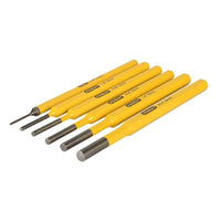 Stanley® Hand Tools Parallel Pin Punch Set, 6 Piece