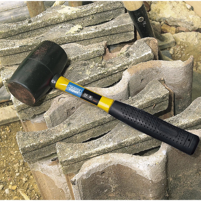 Draper Expert Rubber Mallet with Fibreglass Shaft, 680g/24oz - RM750FG
