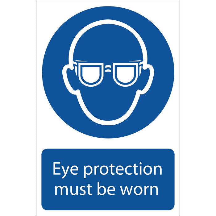 Draper Eye Protection' Mandatory Sign, 200 x 300mm - SS03