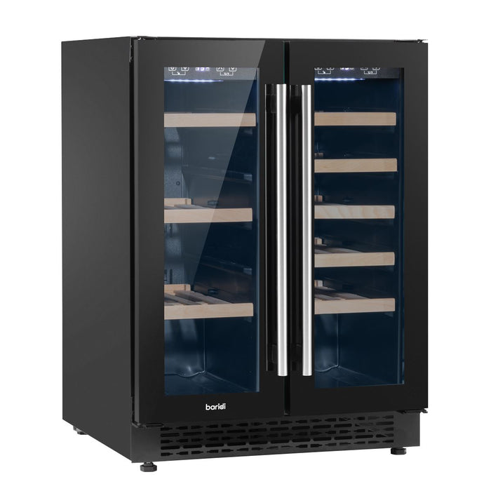 Baridi 40 Bottle/120 Can Freestanding Dual Zone Wine Fridge & Cooler 60cm Baridi - Town Tools 