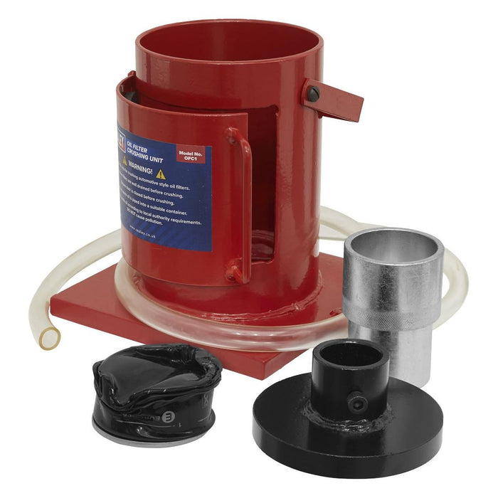 Sealey Oil Filter Crushing Unit OFC1 Sealey - Town Tools 