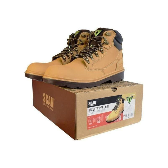 Scan Desert Viper S3 Safety Boots UK 12 EUR 47 Scan - Town Tools